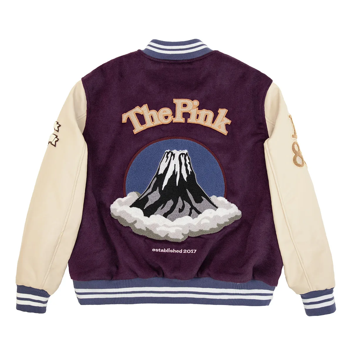 Crane Varsity Jacket 'Purple Cream'