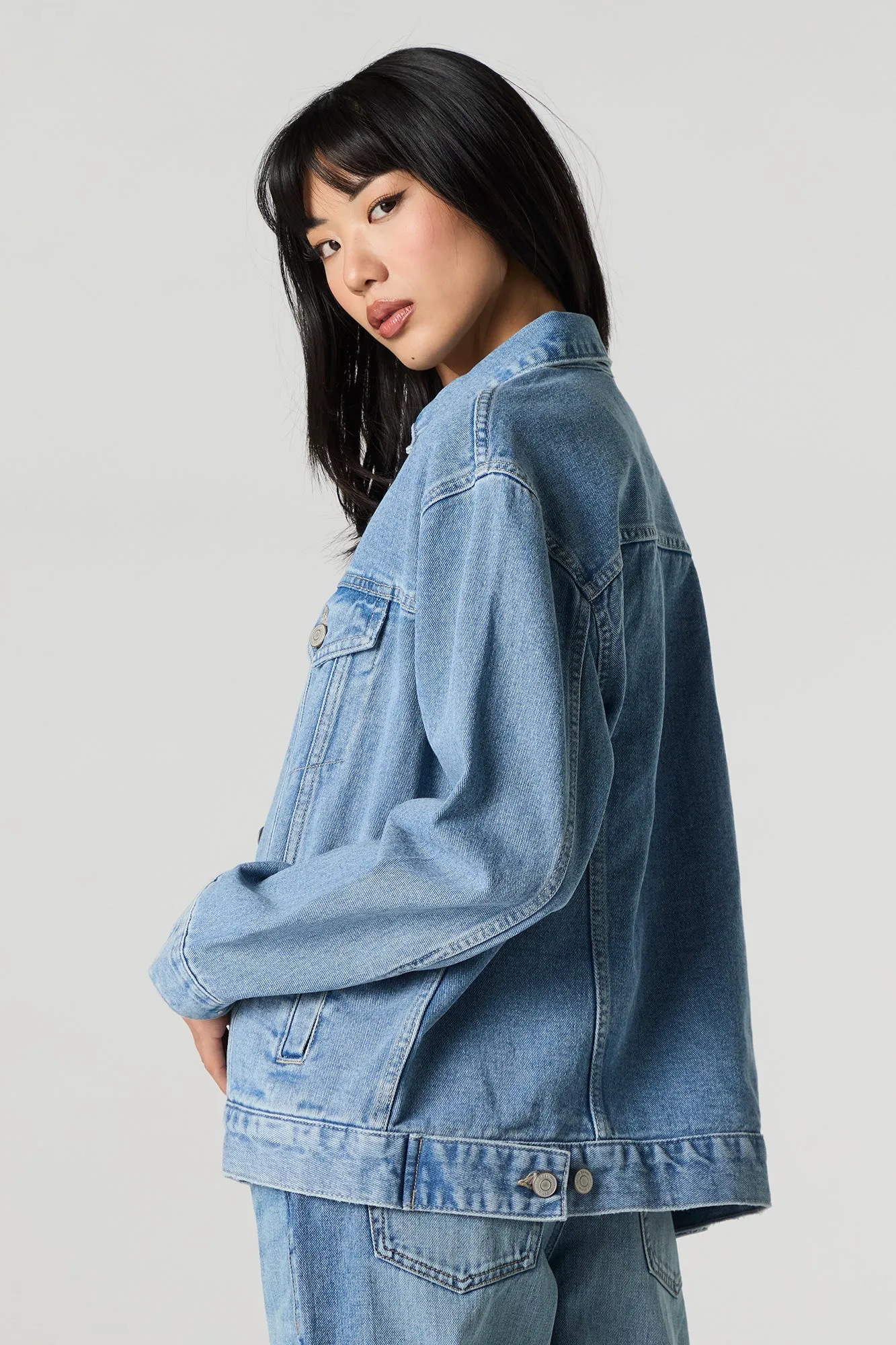 Denim Boyfriend Trucker Jacket