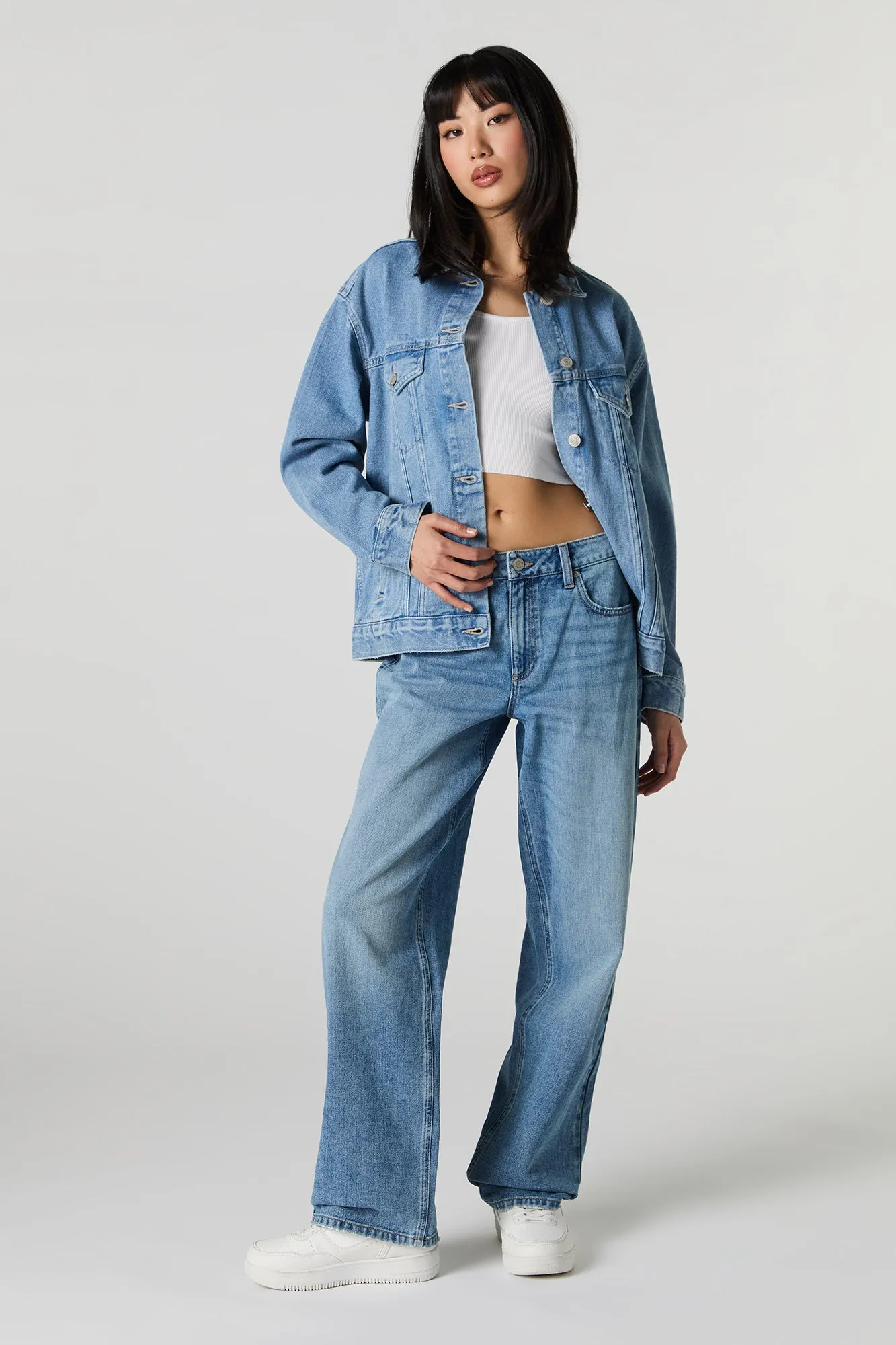 Denim Boyfriend Trucker Jacket