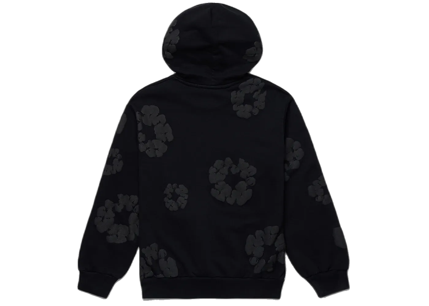 Denim Tears Cotton Wreath Hoodie Black Monochrome
