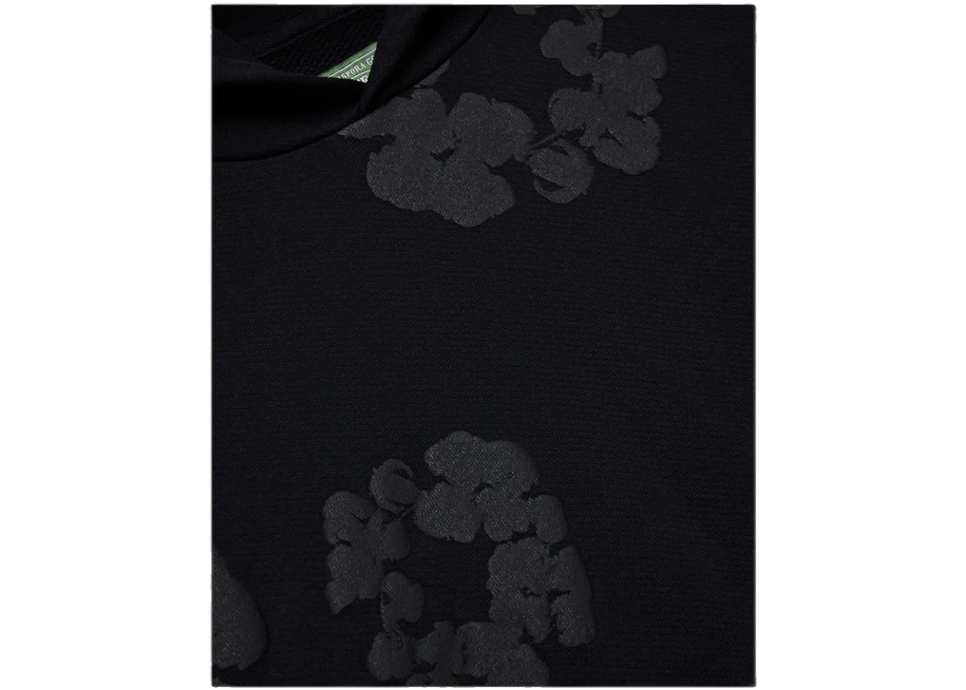 Denim Tears Cotton Wreath Hoodie Black Monochrome