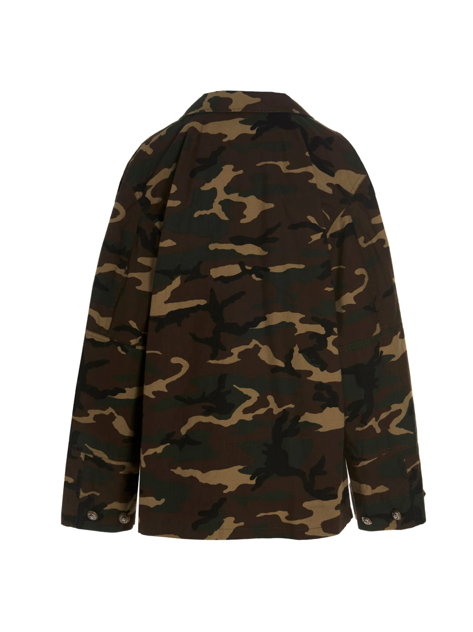 Dolce & Gabbana Camouflage Printed Buttoned Jacket