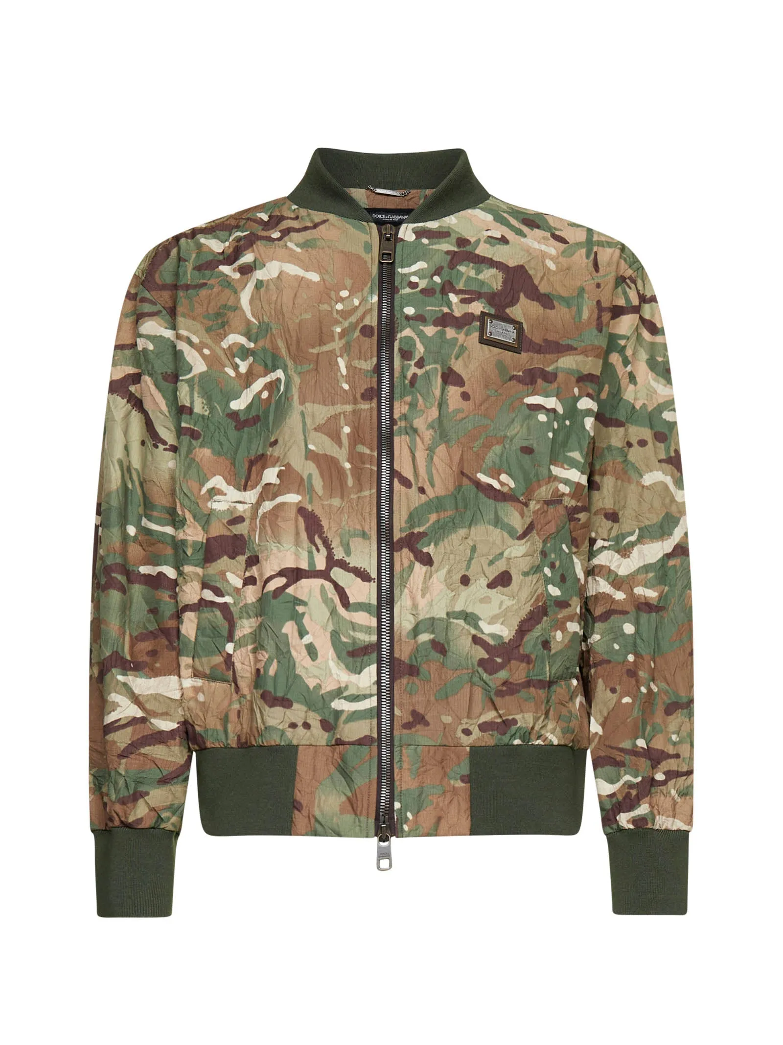 Dolce & Gabbana Camouflage Printed Jacket