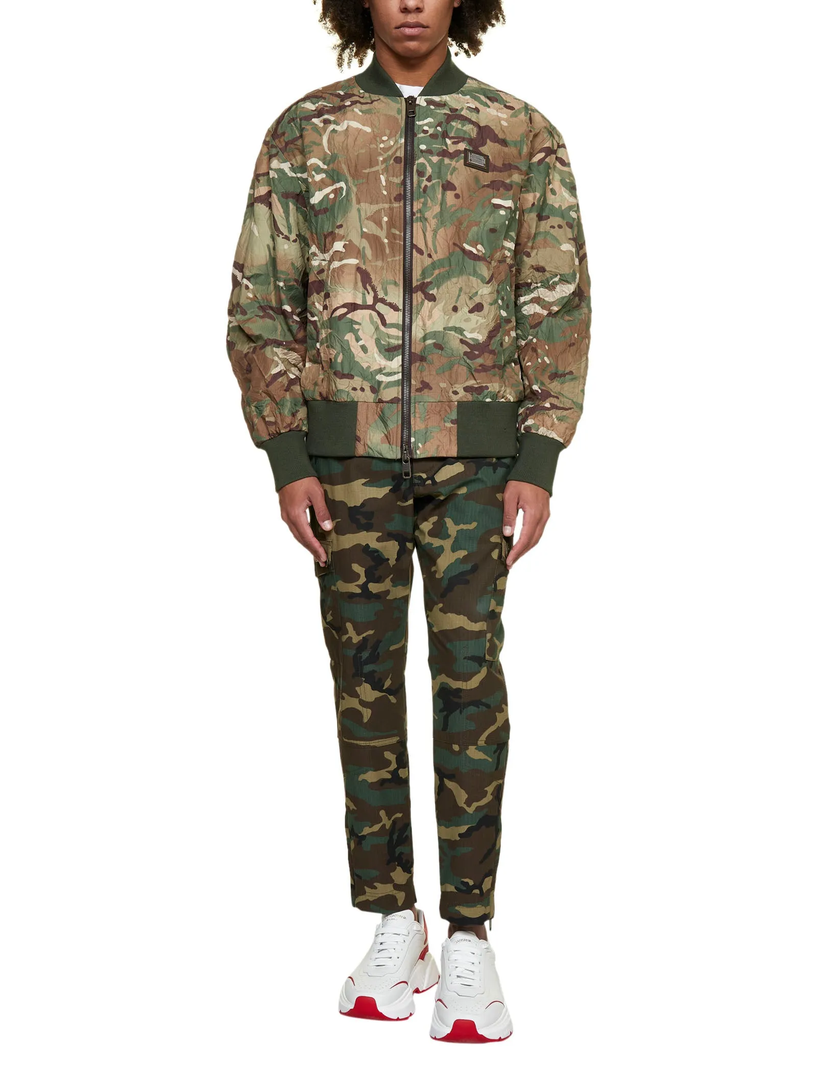 Dolce & Gabbana Camouflage Printed Jacket