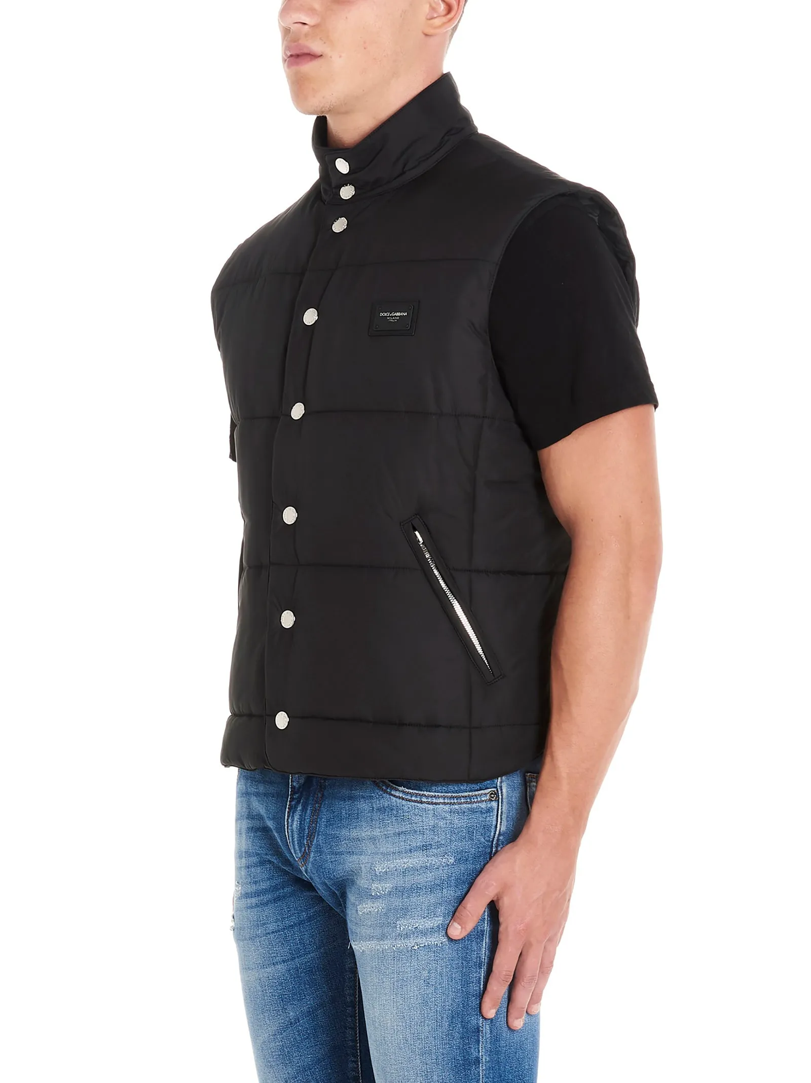 Dolce & Gabbana Logo Padded Gilet