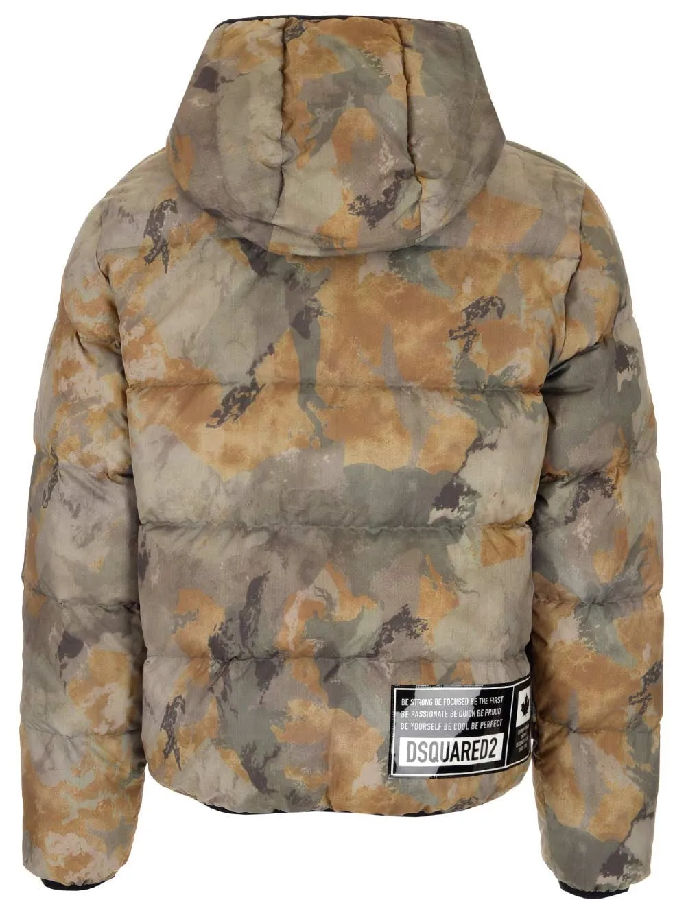 Dsquared2 Camouflage Printed Puffer Jacket