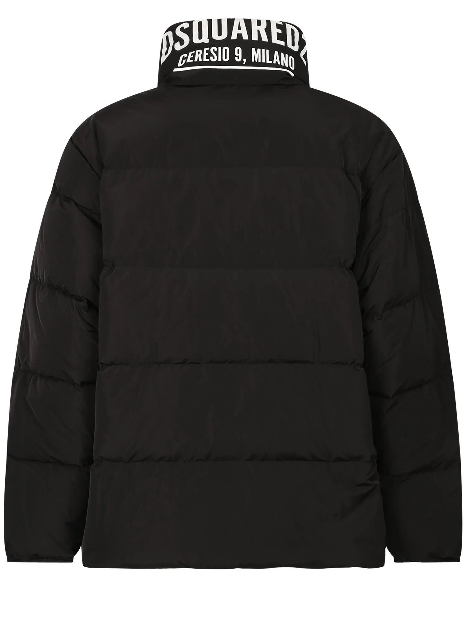 Dsquared2 Logo Printed Drawstring Puffer Jacket