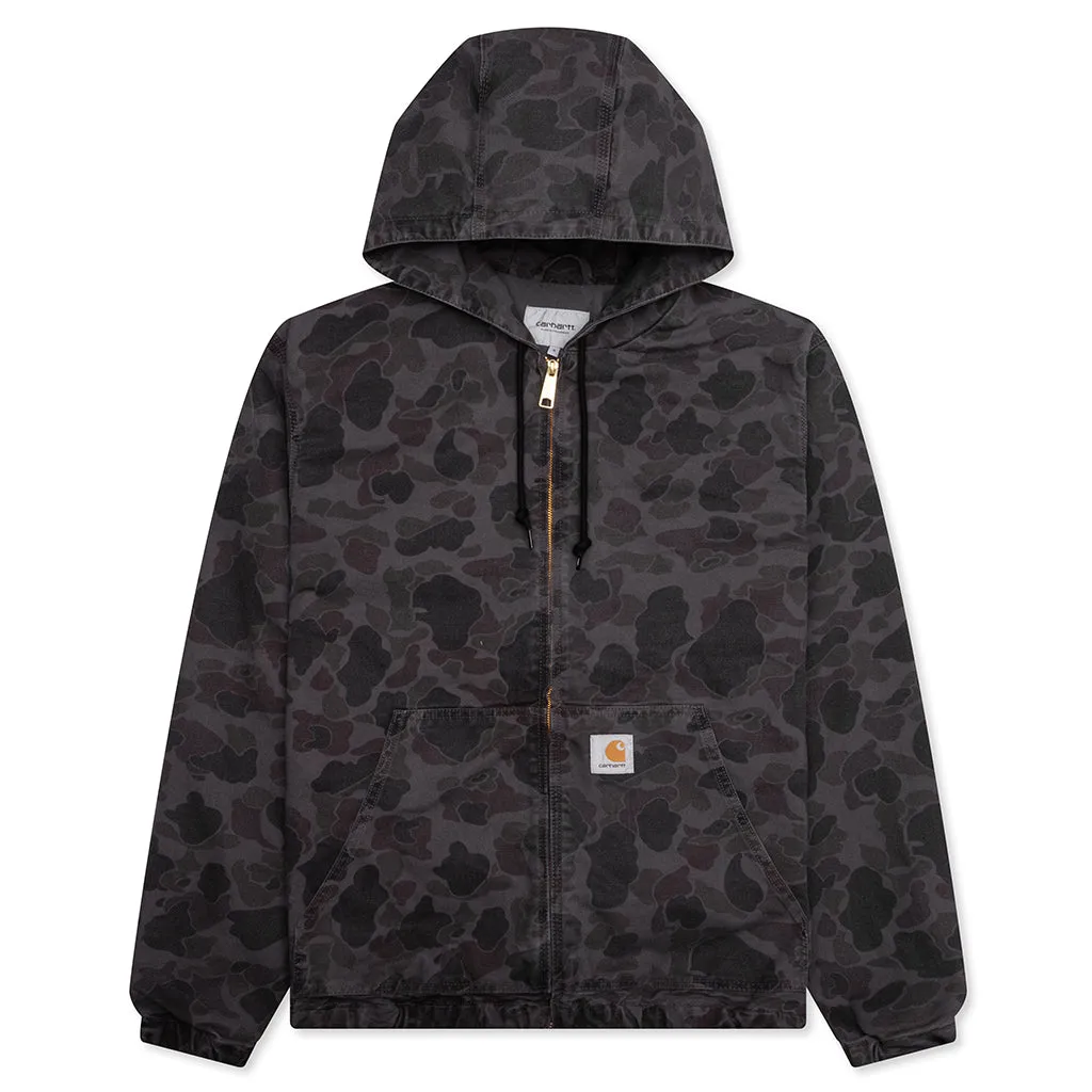 Duck Active Jacket Garment Dyed - Camo Duck Green/Graphite
