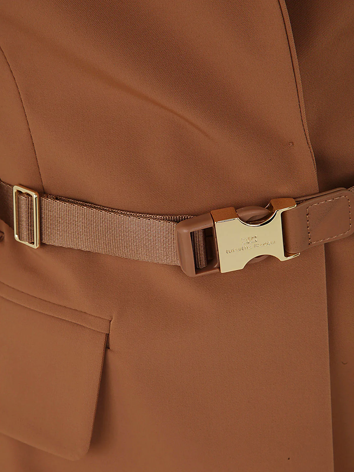 Elisabetta Franchi V-Neck Belted Blazer