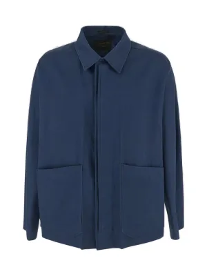 Ermenegildo Zegna Buttoned Long-Sleeved Shirt Jacket