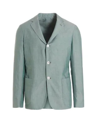 Ermenegildo Zegna Single-Breasted Long-Sleeved Blazer