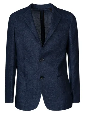 Ermenegildo Zegna Single-Breasted Long-Sleeved Blazer