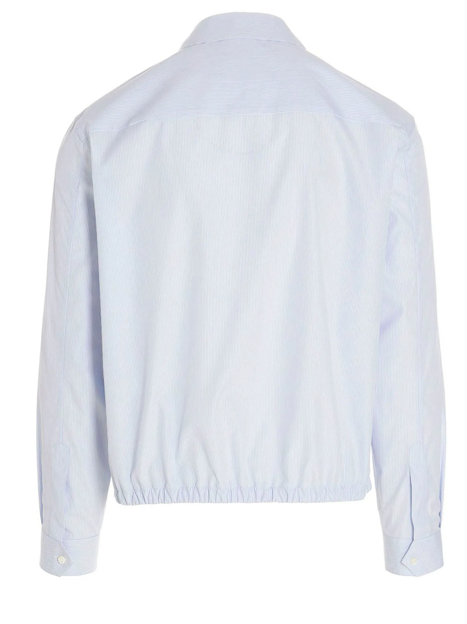 Ermenegildo Zegna Zip-Up Striped Overshirt