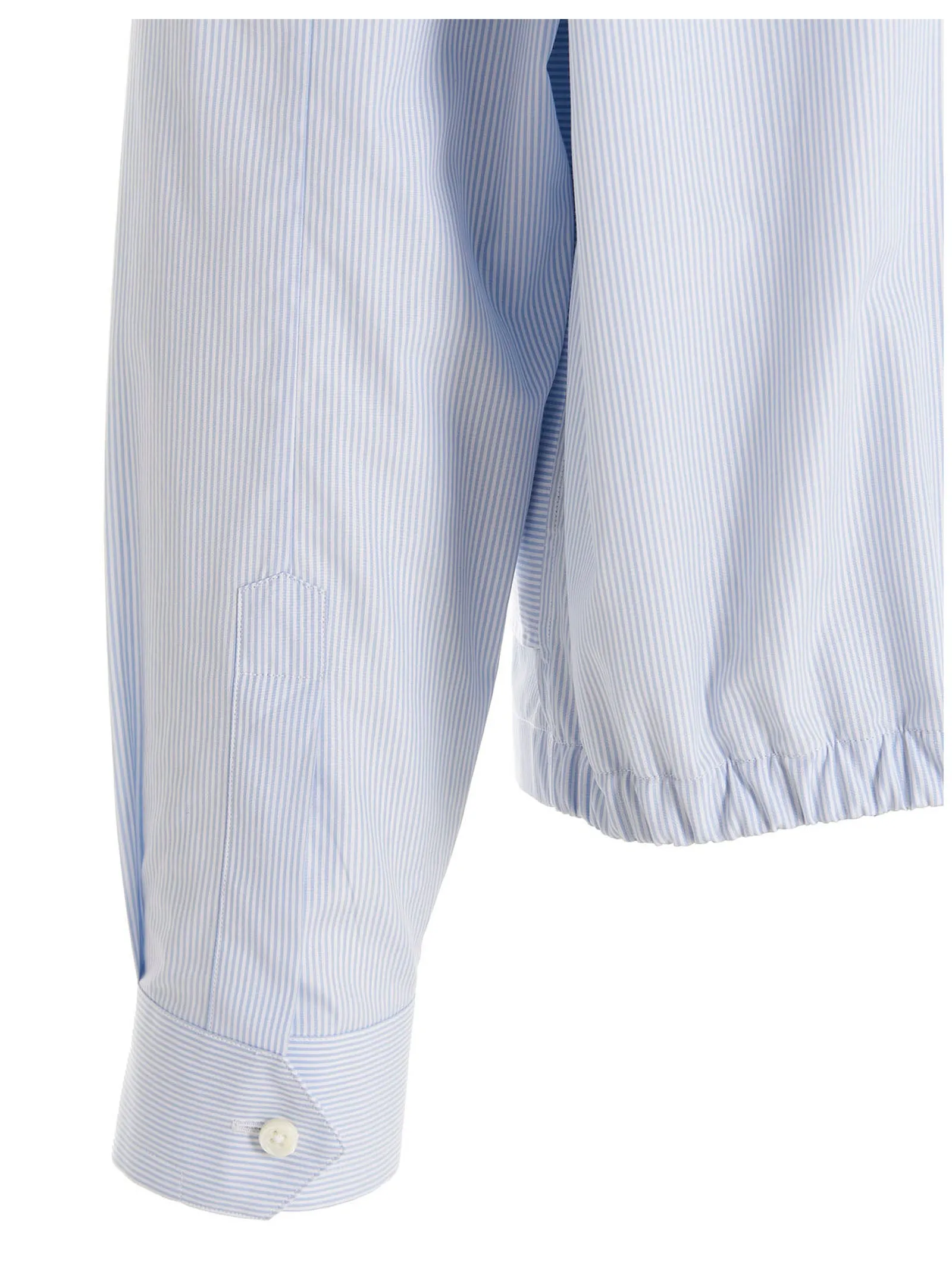 Ermenegildo Zegna Zip-Up Striped Overshirt
