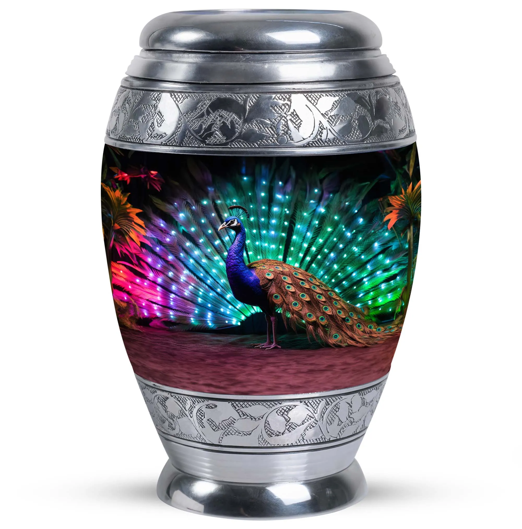 Eternal Rest - Peacock Cremation Urn for Cherished Memories