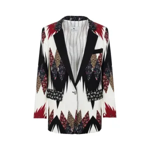 Etro Geometric Printed Long-Sleeved Blazer