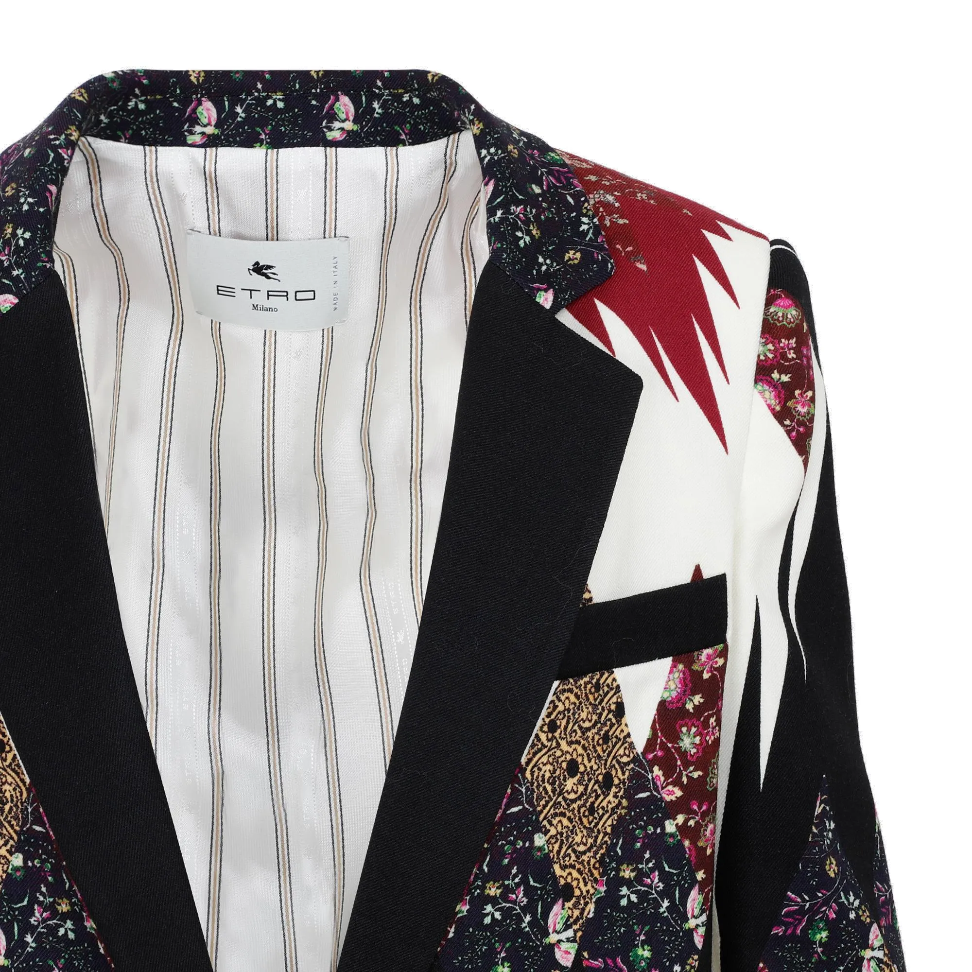Etro Geometric Printed Long-Sleeved Blazer