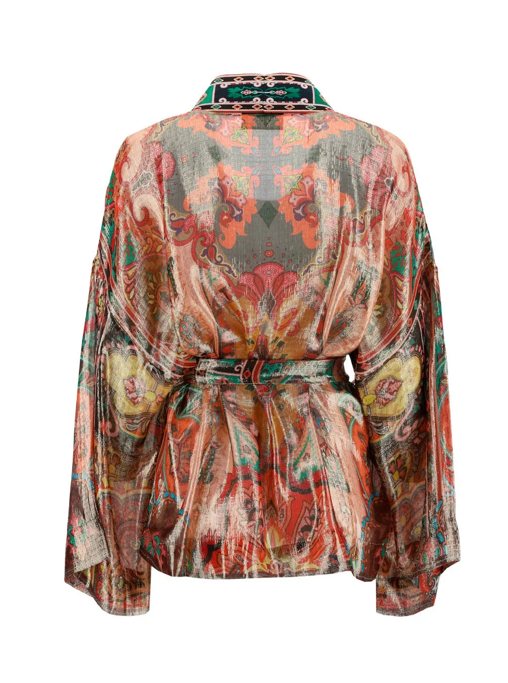 Etro Graphic Printed Tied-Waist Jacket