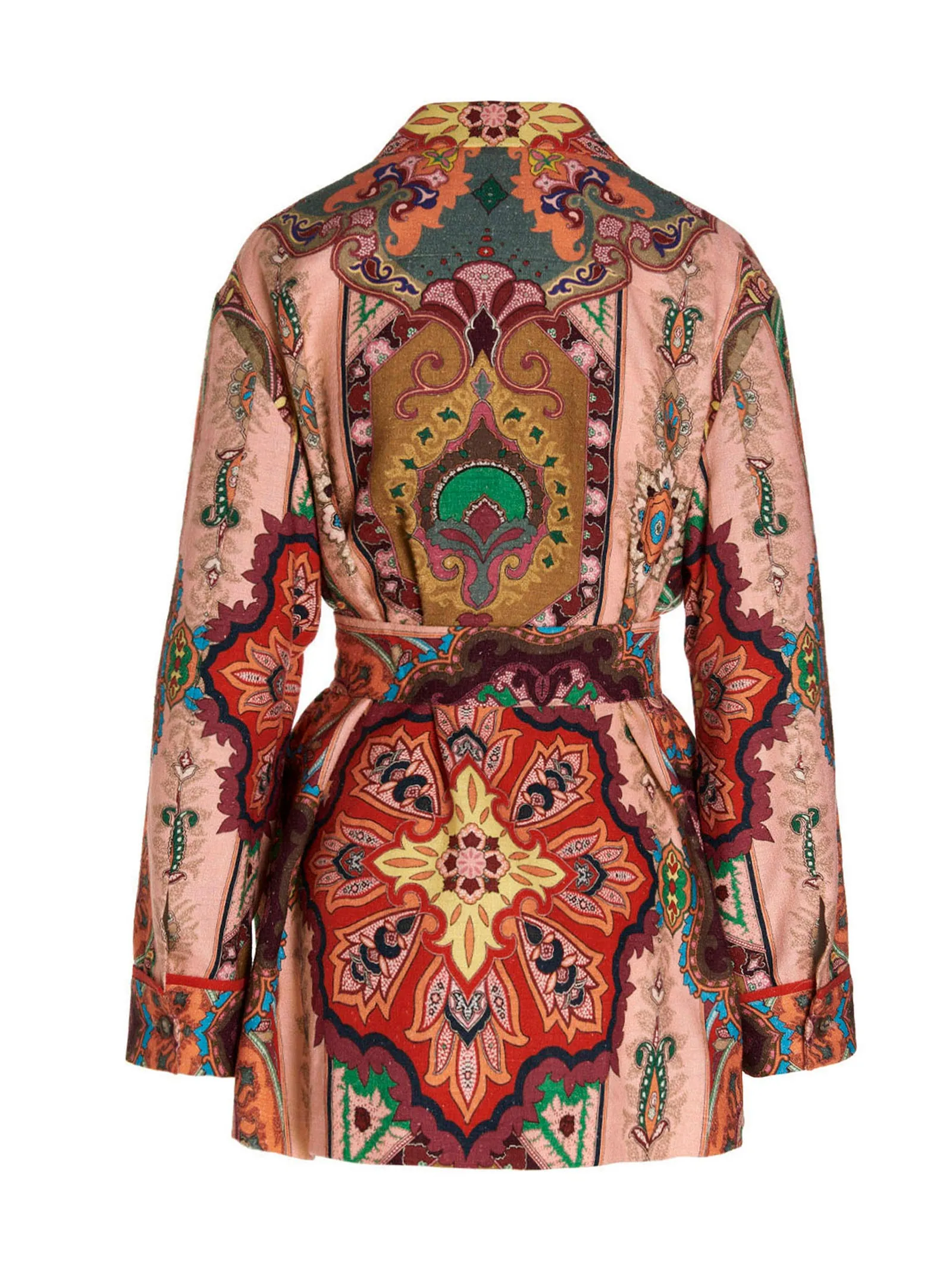 Etro Paisley Printed Belted Waist Jacket