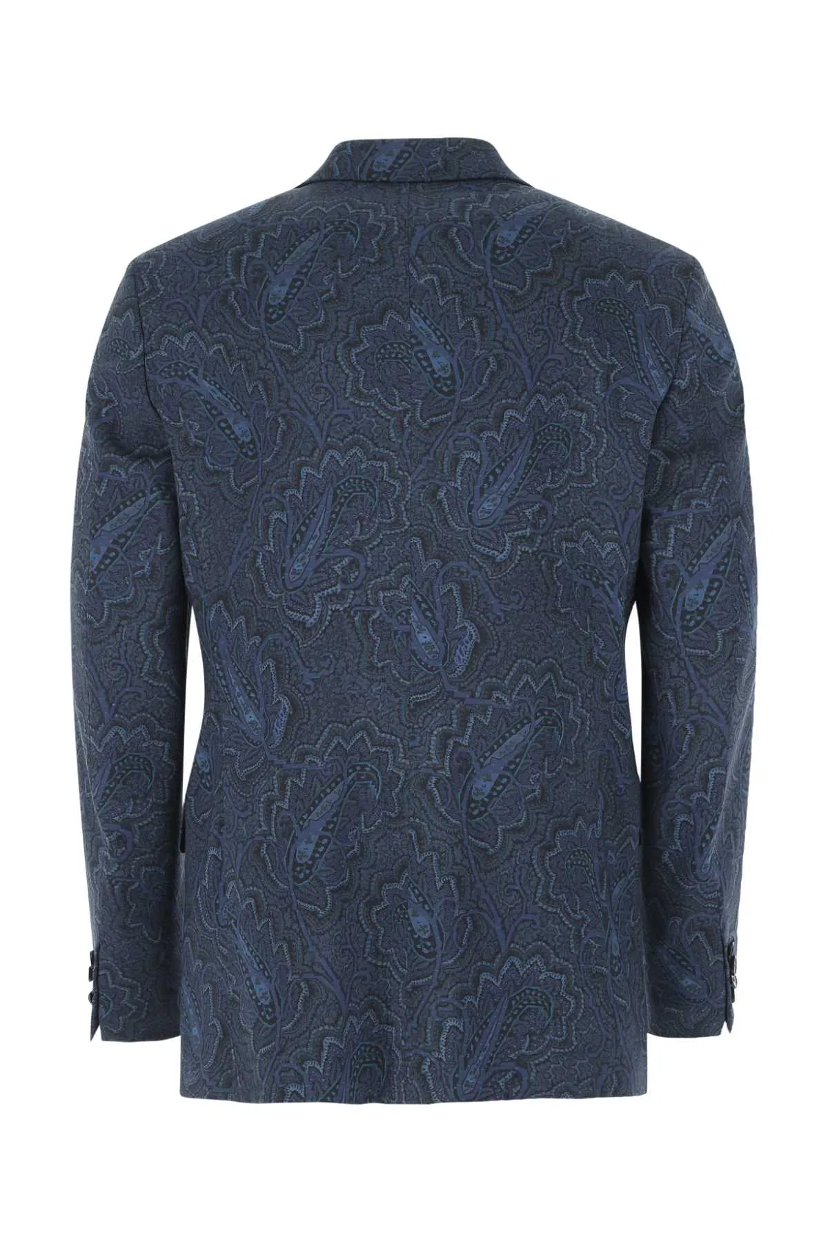 Etro Patterned Jacquard Single Breasted Blazer