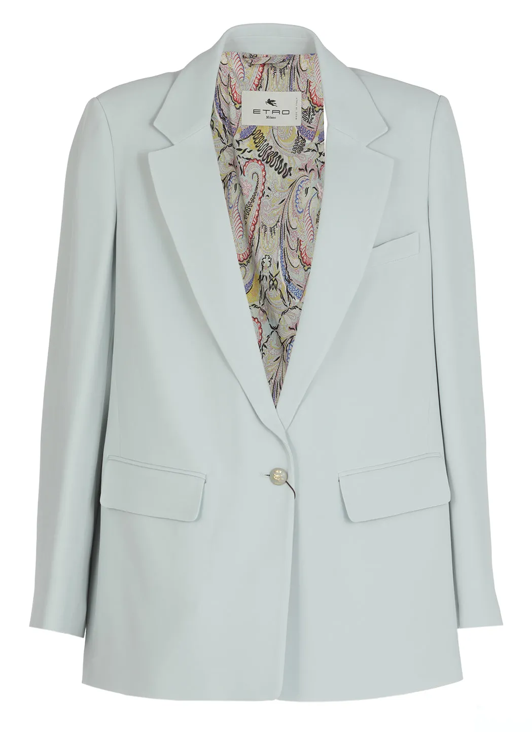 Etro Single-Breasted Long-Sleeved Blazer
