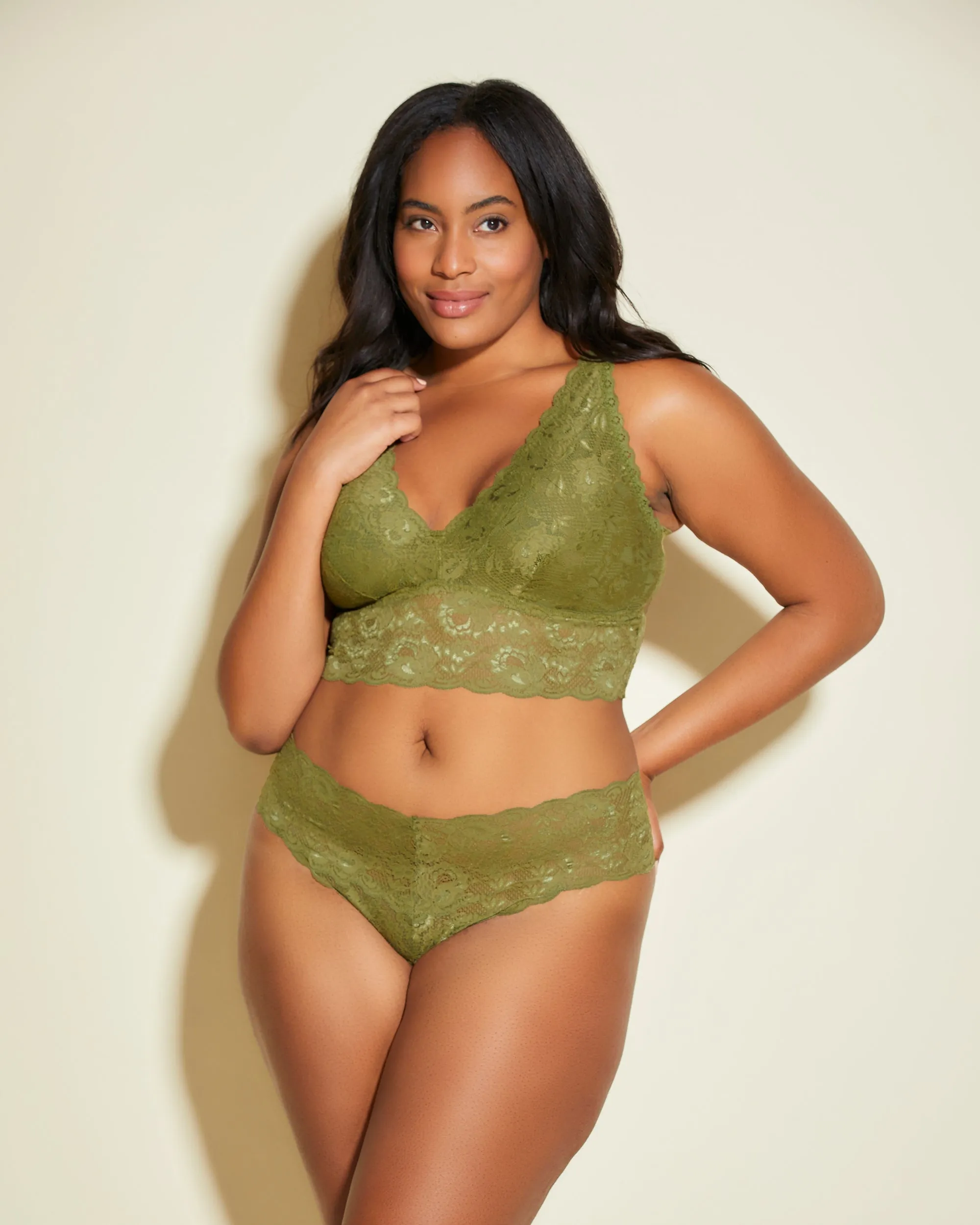 Extended Plungie Longline Bralette