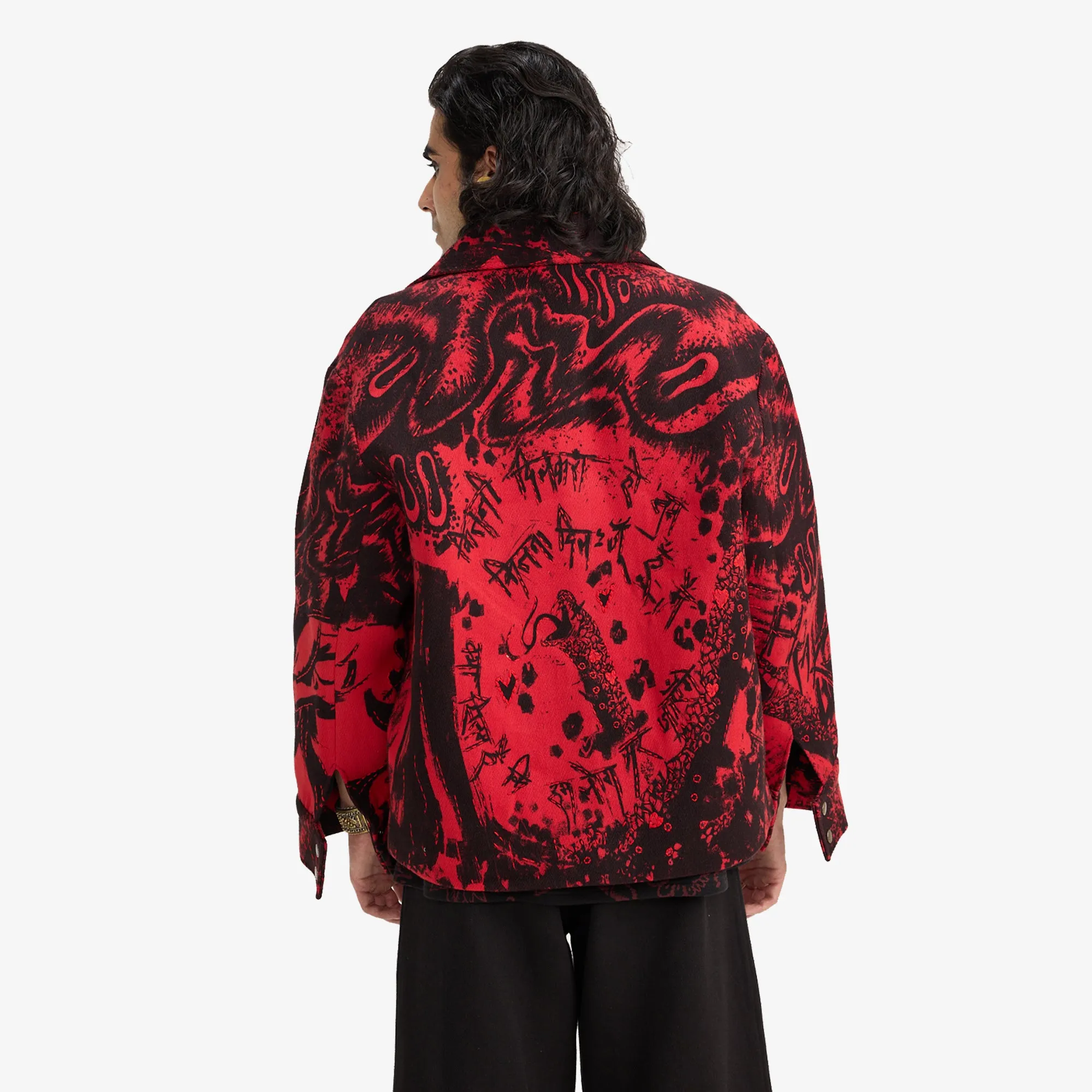 F A R A K | OBSESSION HANDMADE JACKET { BLACK/RED