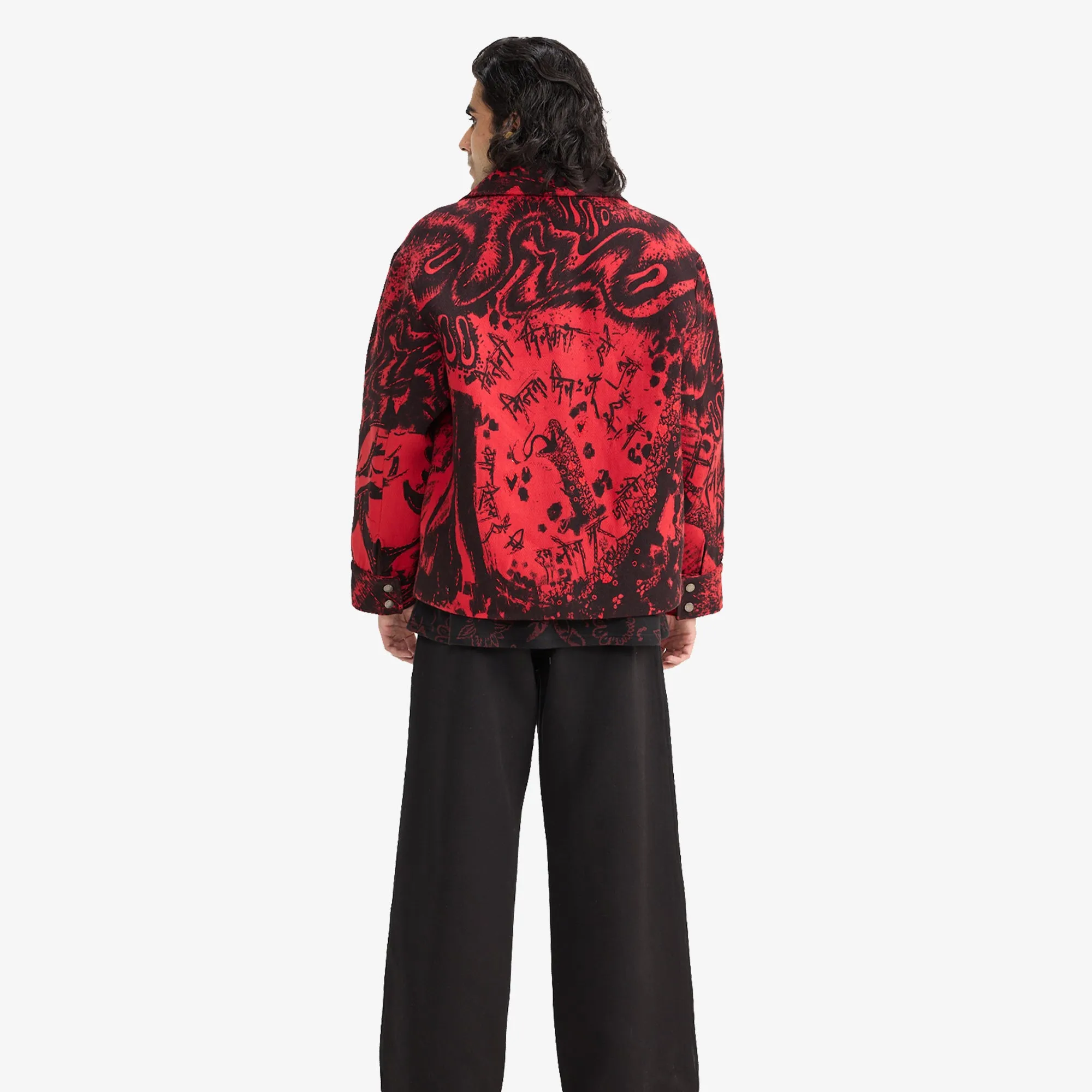 F A R A K | OBSESSION HANDMADE JACKET { BLACK/RED