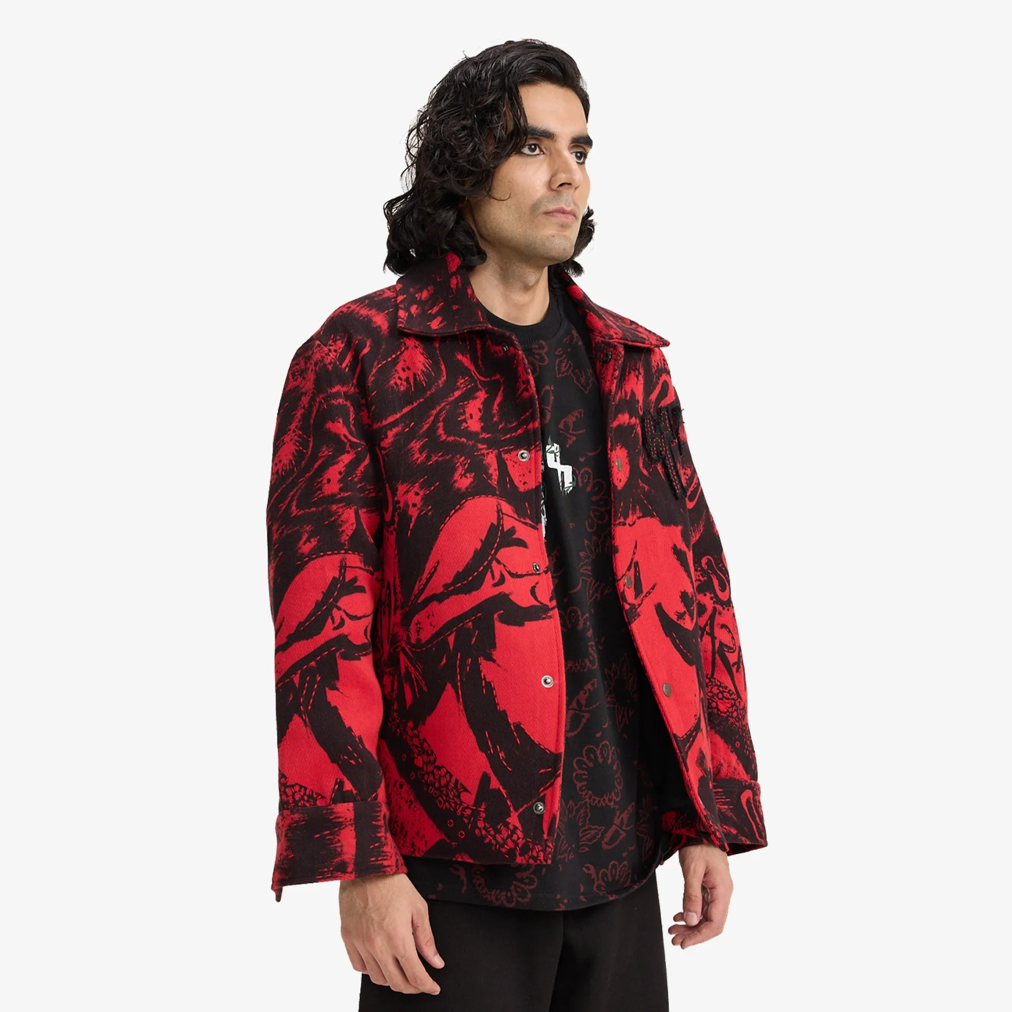 F A R A K | OBSESSION HANDMADE JACKET { BLACK/RED