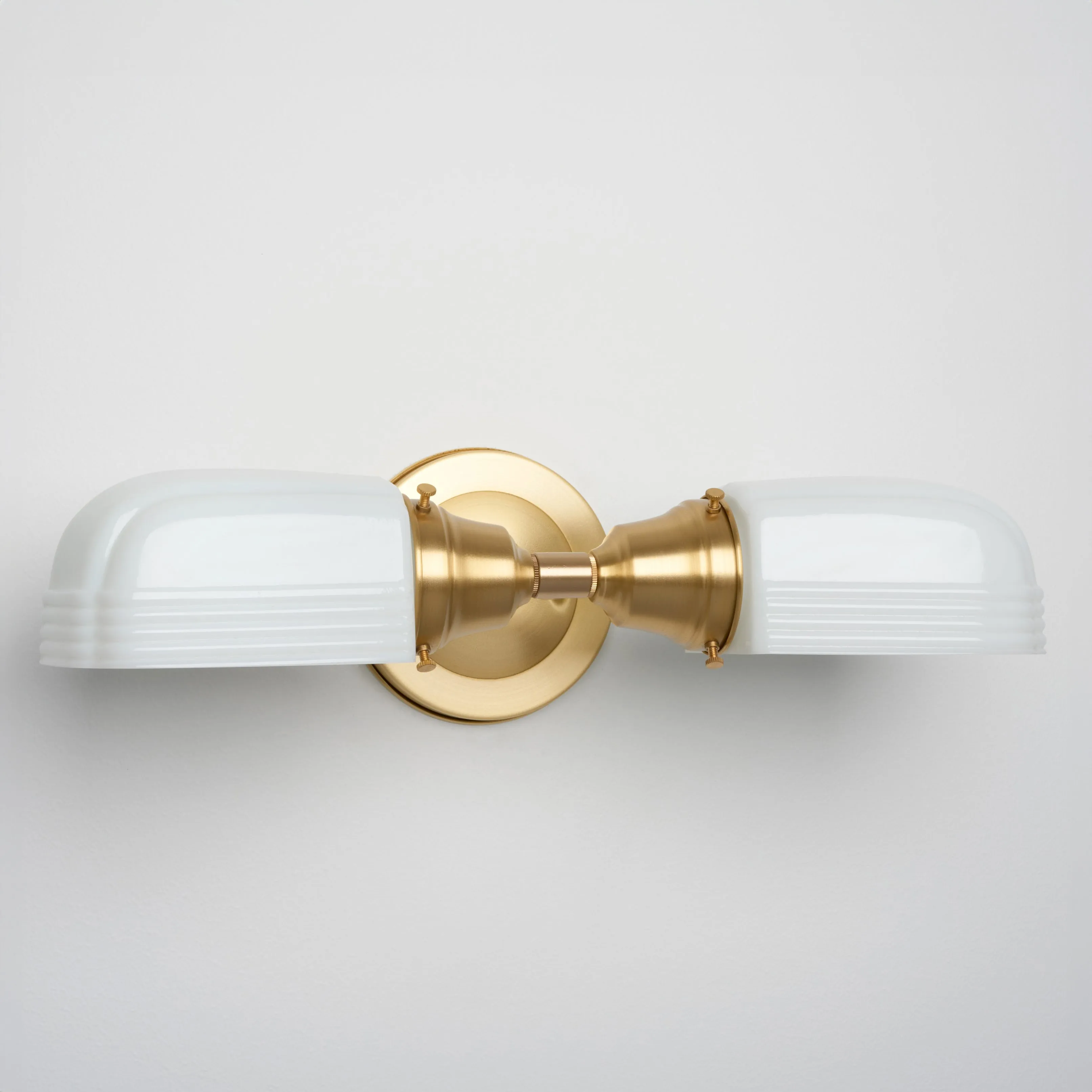 Fulton (Opal) | 2 Shade Sconce