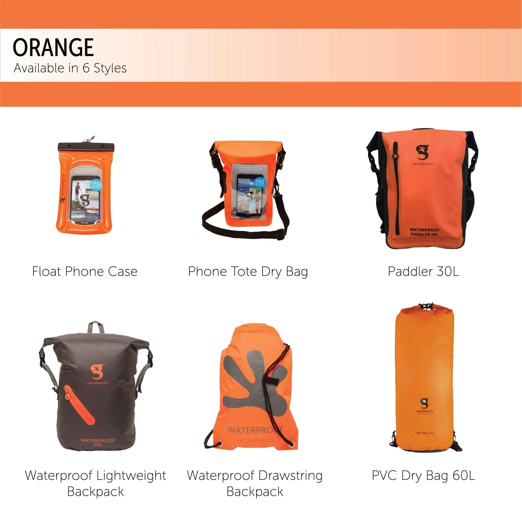 Geckobrands Waterproof Lightweight Backpack