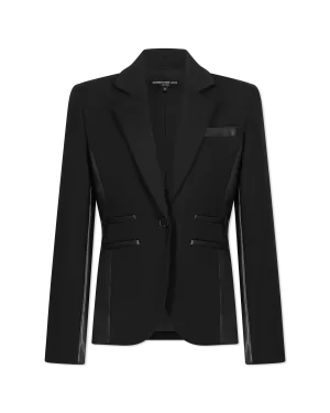 Generation Love Gayle Vegan Leather Ponto Combo Blazer
