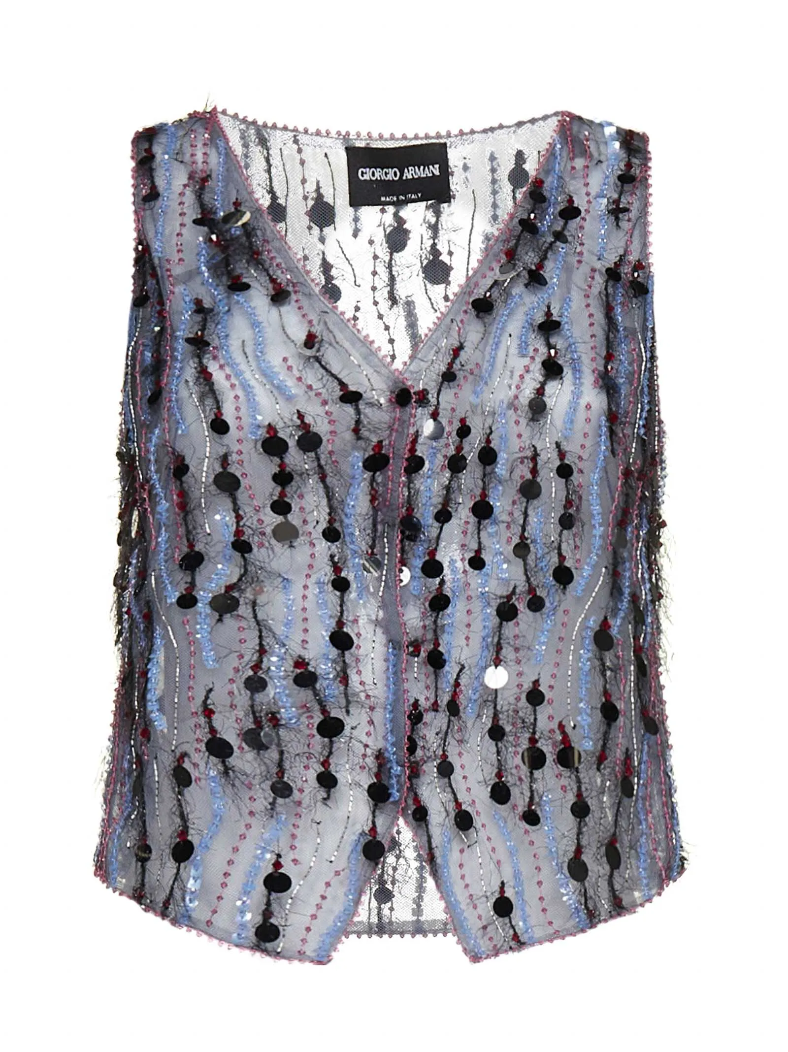 Giorgio Armani Sequinned Buttoned Vest