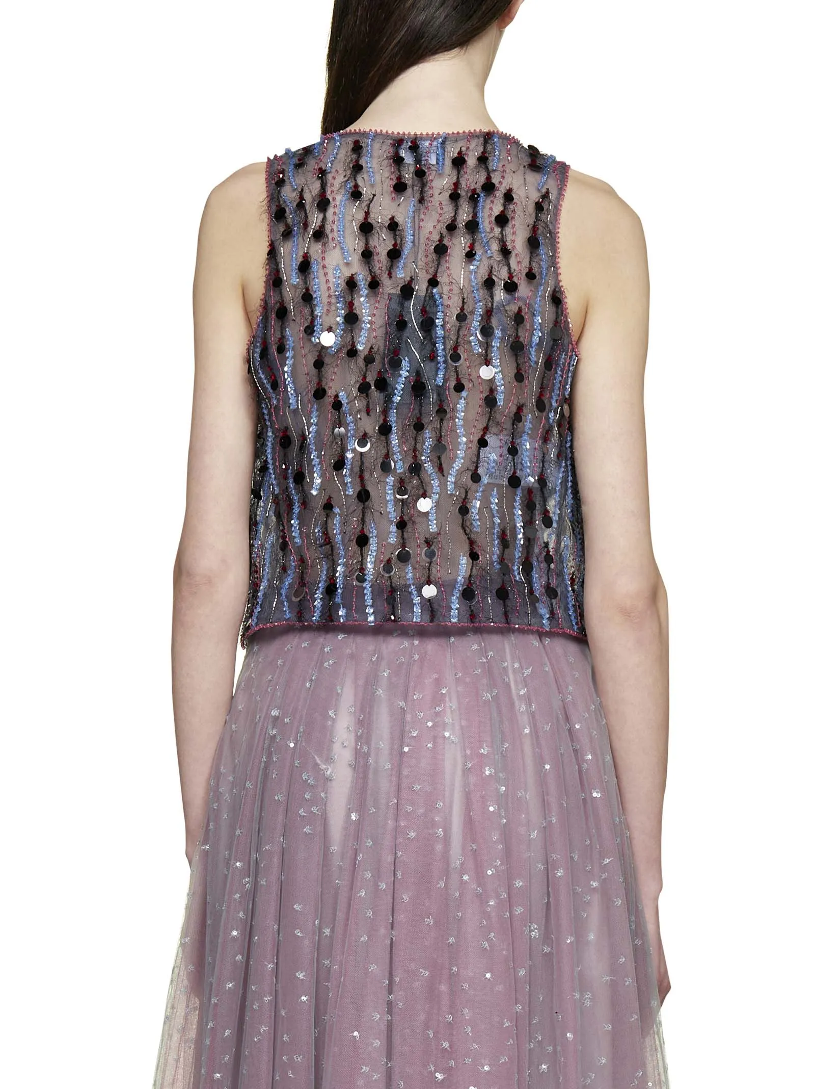 Giorgio Armani Sequinned Buttoned Vest