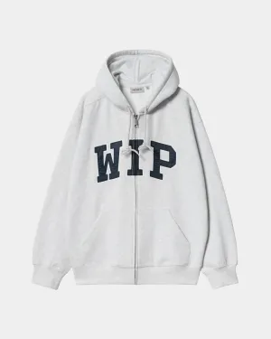 Hooded WIP Sweat Jacket | Ash Heather (stone washed)
