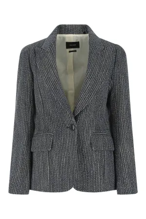 Isabel Marant Single Breasted Pinstripe Blazer