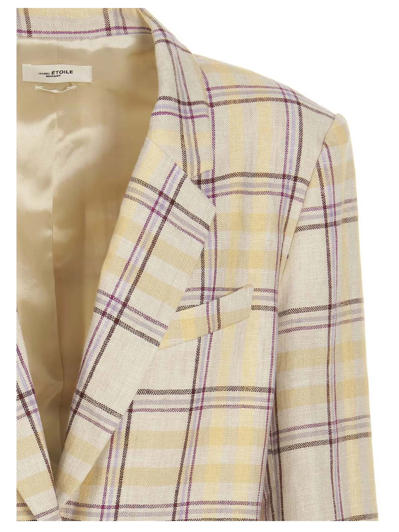 Isabel Marant Étoile Check Printed Buttoned Blazer
