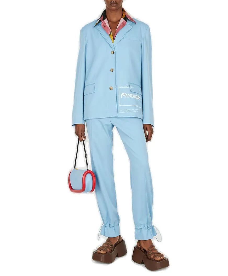 JW Anderson Logo Printed Drawstring Blazer