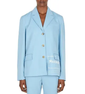 JW Anderson Logo Printed Drawstring Blazer