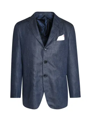 Kiton Single-Breasted Long-Sleeved Blazer