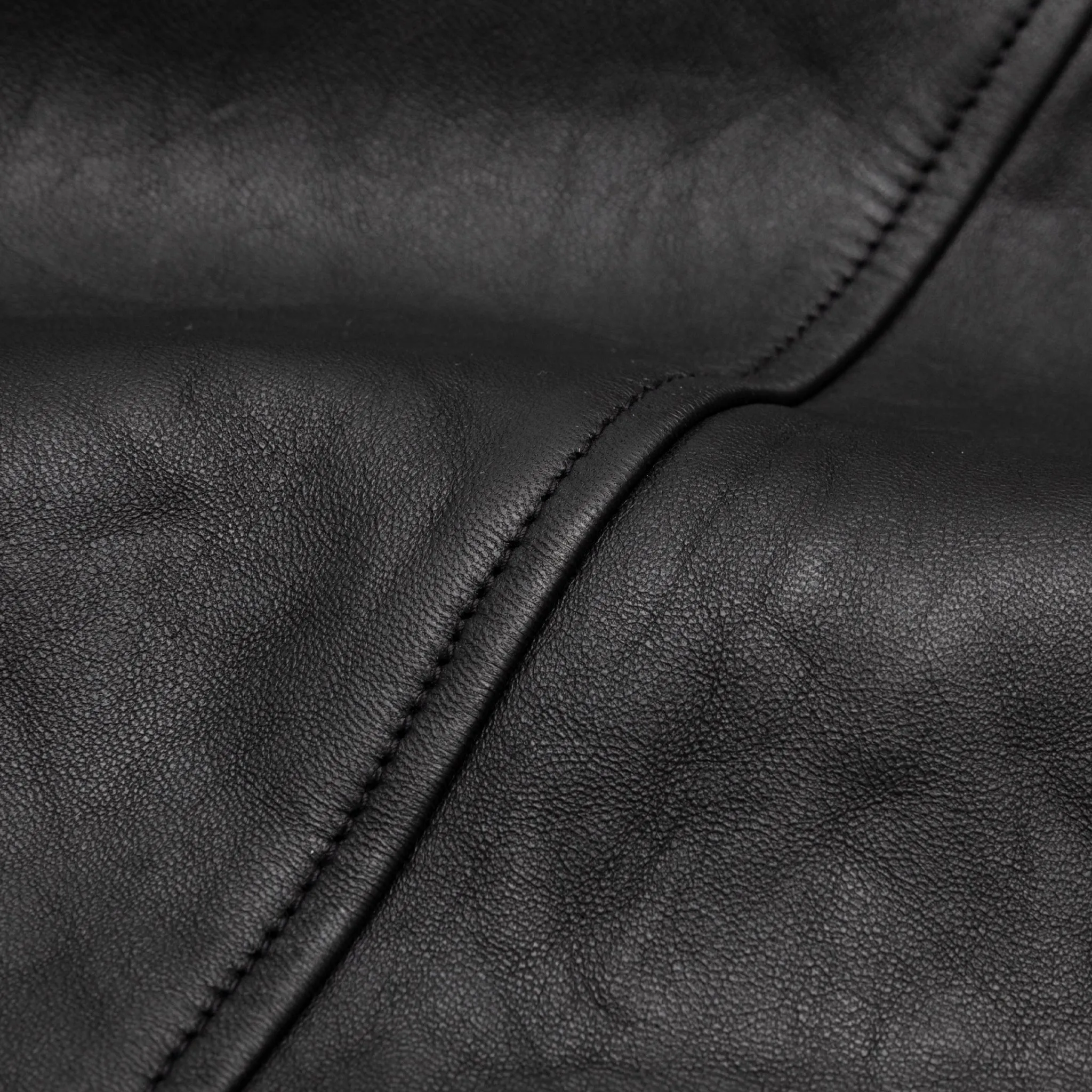 LEATHER ZIP WORK JACKET
