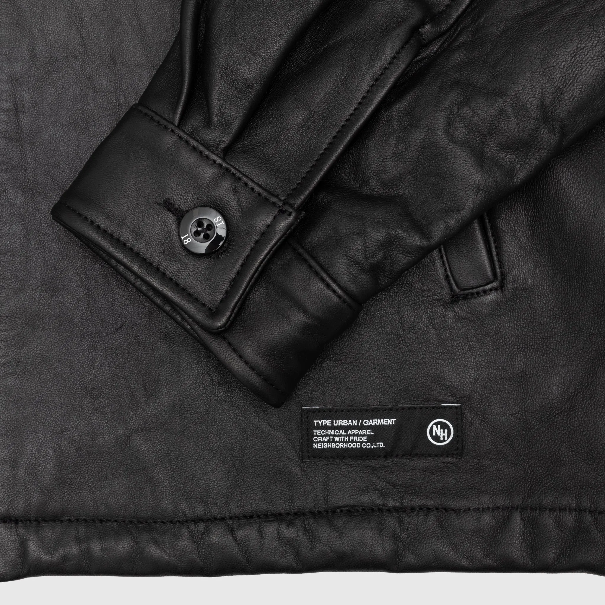 LEATHER ZIP WORK JACKET
