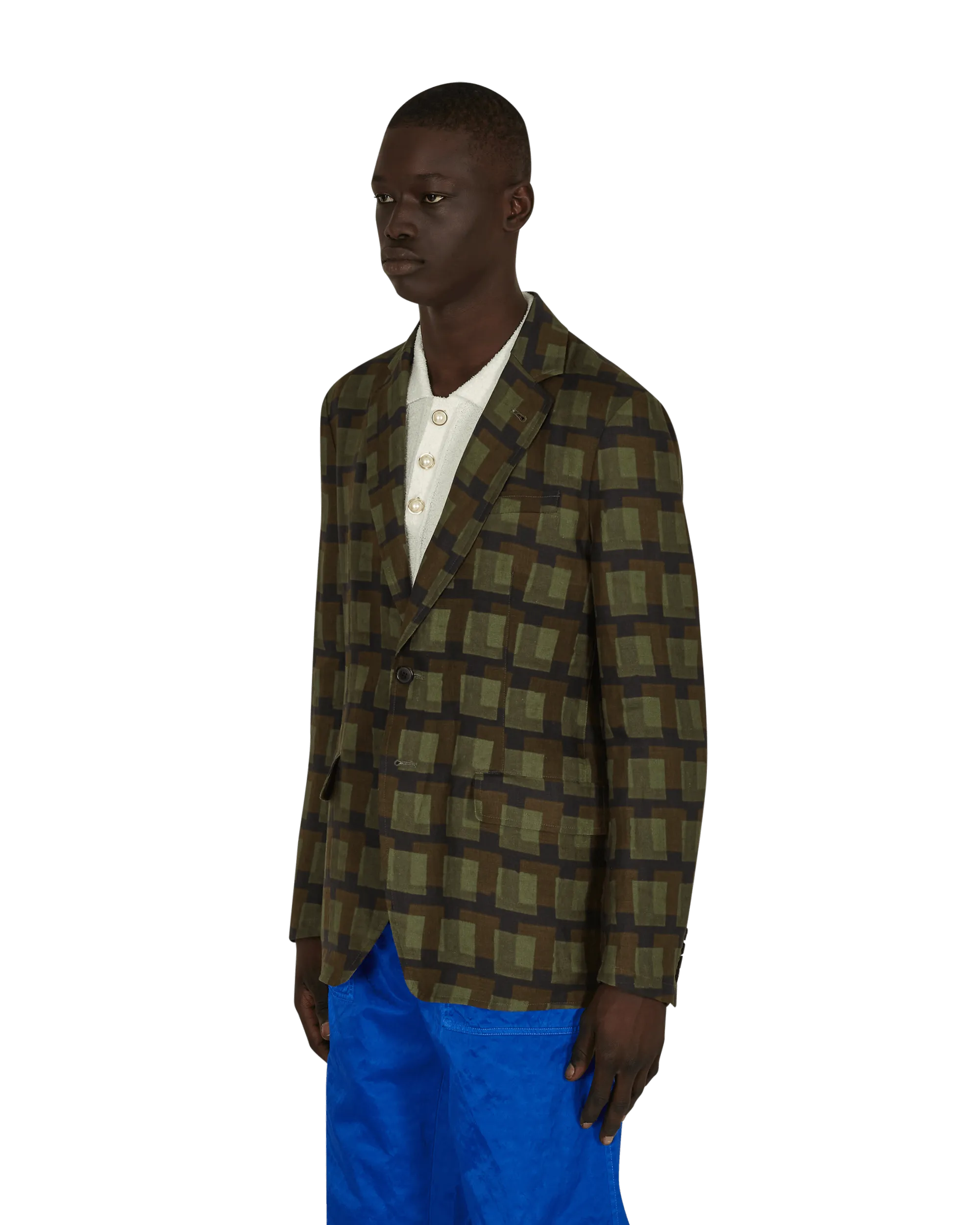 Len Lye Boxing Blazer Green