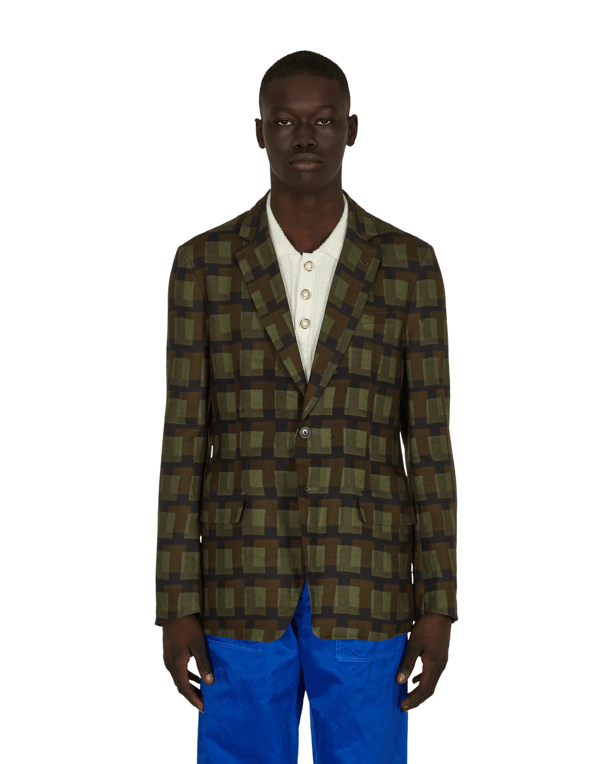 Len Lye Boxing Blazer Green
