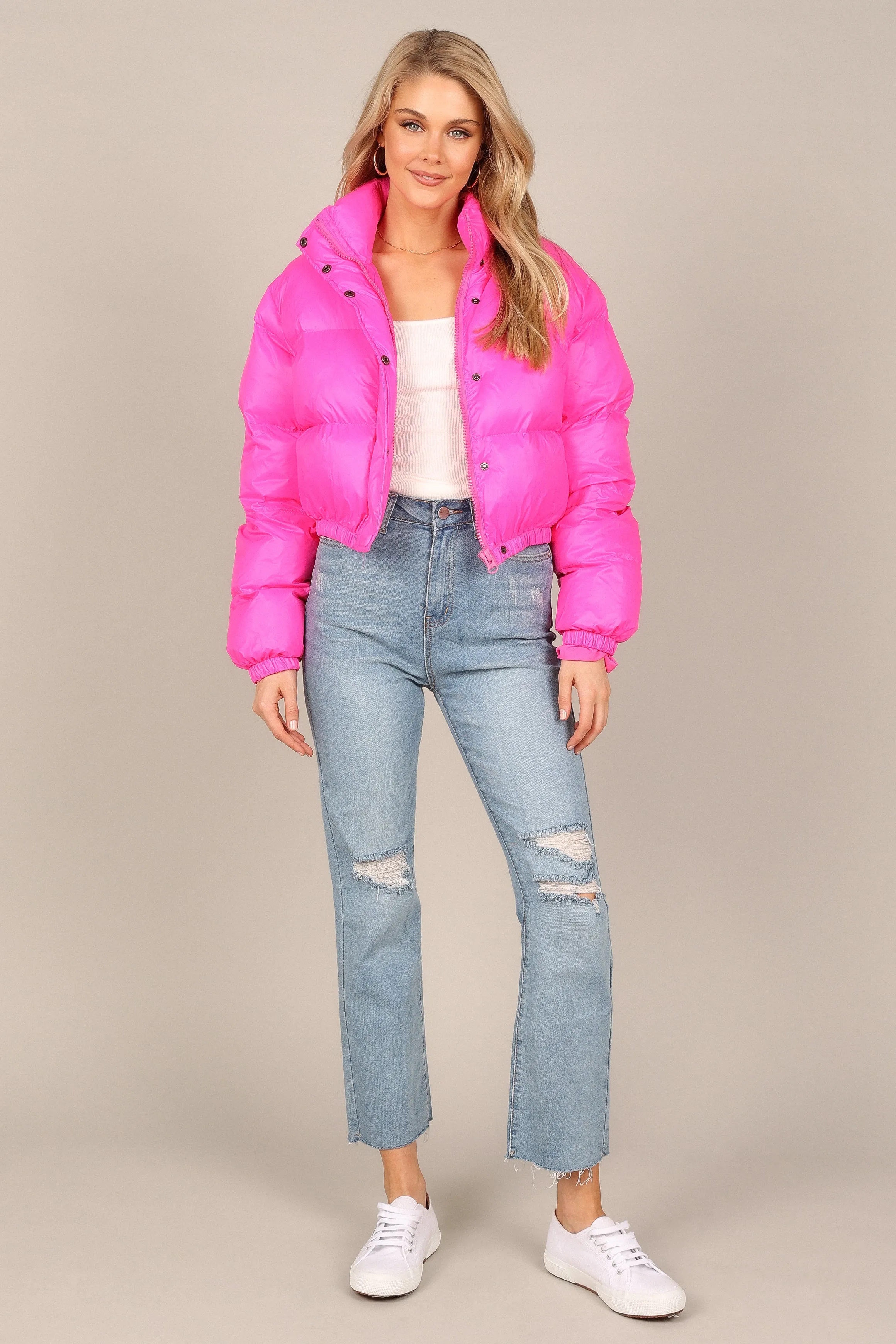 Lizzy Puffer Jacket - Hot Pink
