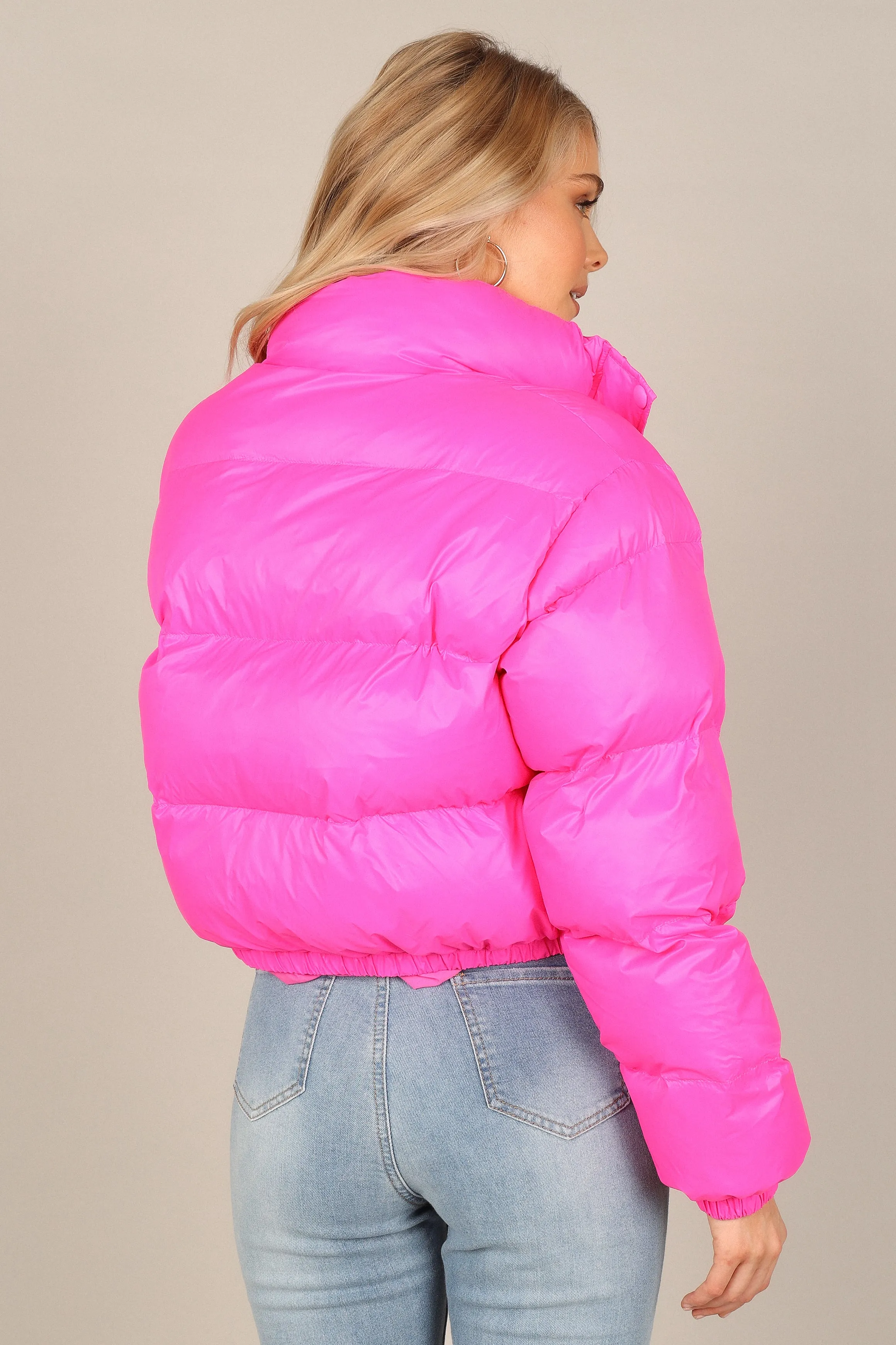 Lizzy Puffer Jacket - Hot Pink