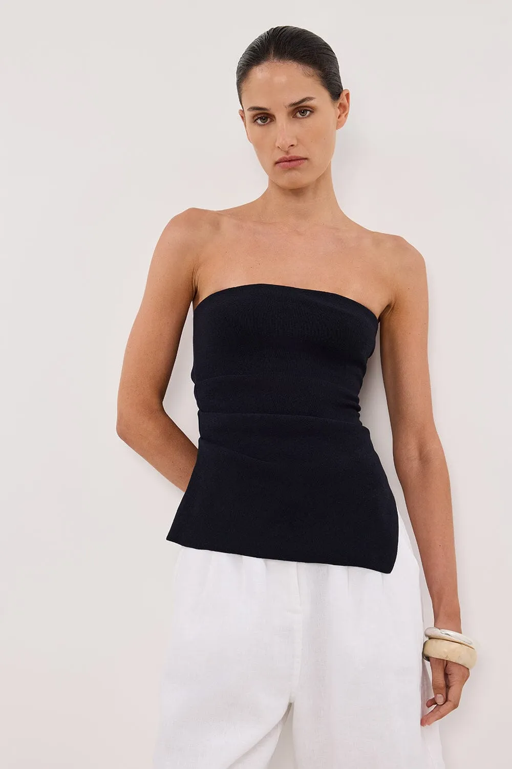 LUKE INK BANDEAU KNIT TOP