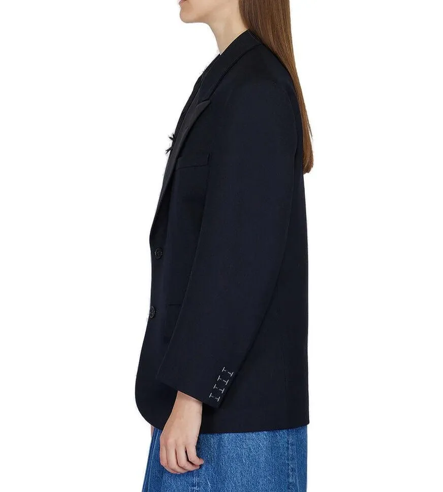 Maison Margiela Single-Breasted Straight Hem Blazer