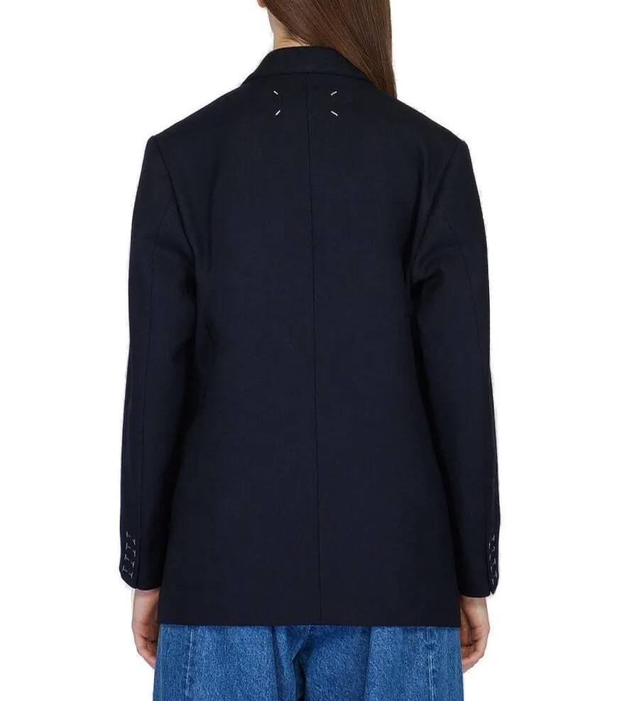 Maison Margiela Single-Breasted Straight Hem Blazer