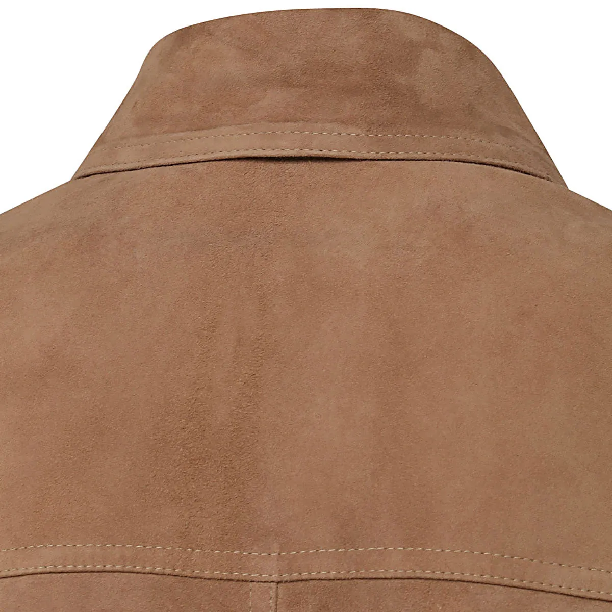 Malo Single-Breasted Straight Hem Overshirt